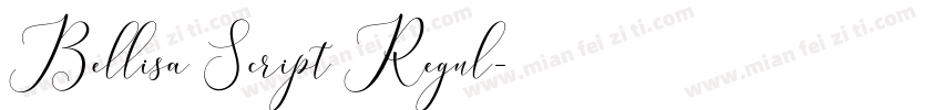 Bellisa Script Regul字体转换